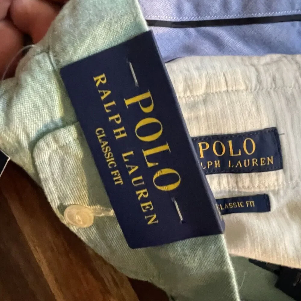 Polo Ralph Lauren Shorts Golf Classic Fit Casual‎ Light Green Mens 32 New